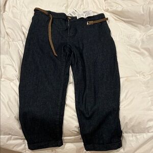 Zara Women's Black Cropped Jeans